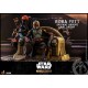 Boba Fett Repaint Armor and Throne 1:6 Scale Figure Set