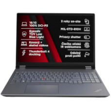Lenovo ThinkPad P16 G2 i7-14700HX/32GB/1TB SSD/RTX 3500 12GB/16" WQUXGA OLED touch/3yPremier/Win 11 Pro/šedá