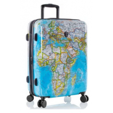 Heys Journey 3G M Cestovní kufr TSA 66 cm 86 l Blue Map Heys Journey 3G M Cestovní kufr TSA 66 cm 86 l Blue Map